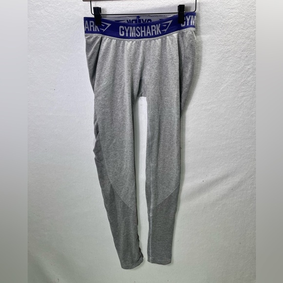 Gymshark Dry Leggings Gray Womens M Stretchy Comfy Gym Workout Running Yoga 2032 - Picture 1 of 7